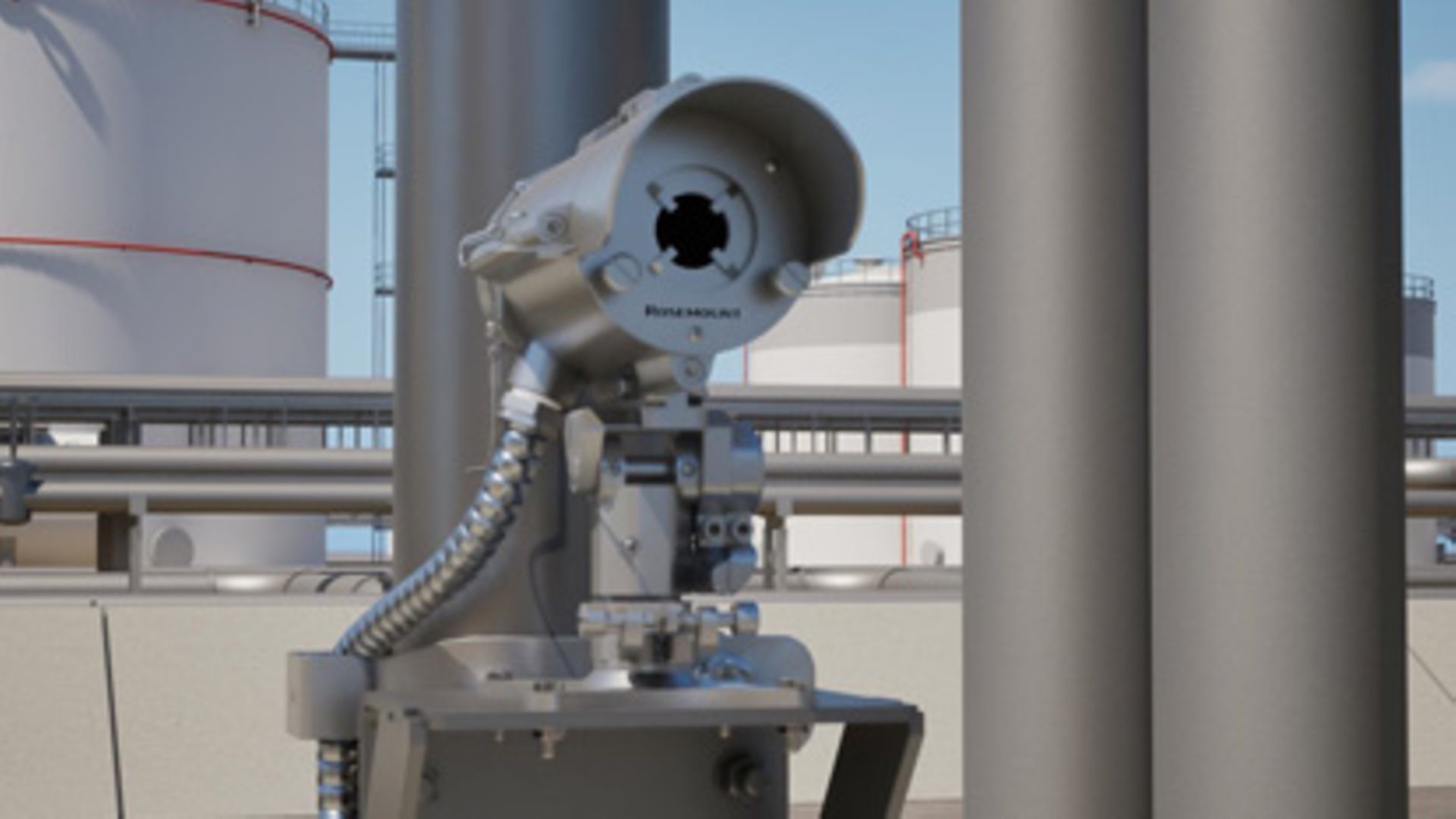 Rosemount 935 Detector de gases combustibles de ruta abierta 