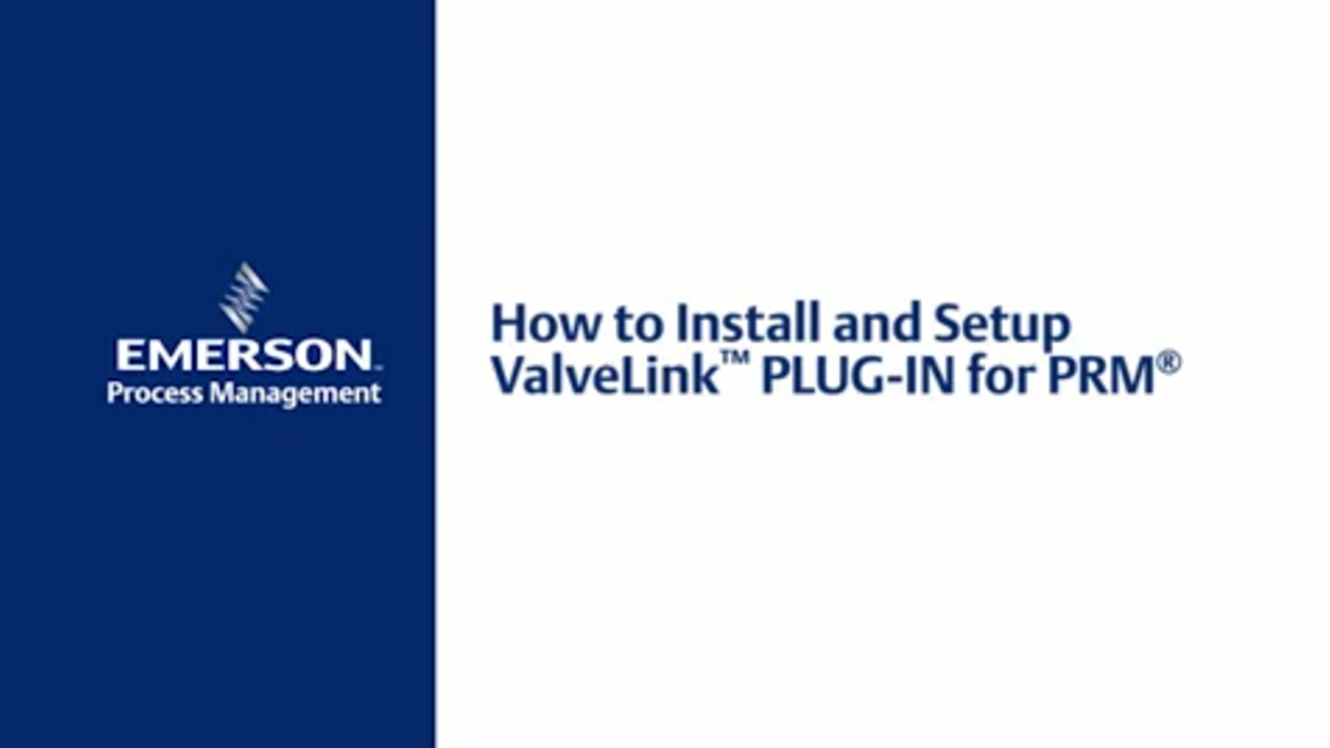 Fisher ValveLink PLUG-IN for PRM