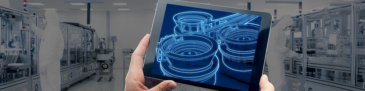 Tablet showing a feeding solution
