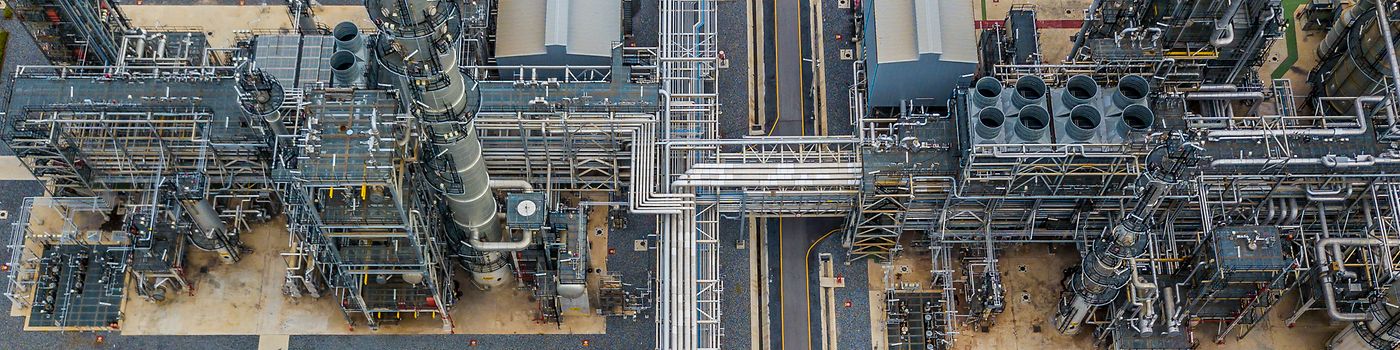 Hero - Control Valve Outgassing - aerial view of refinery