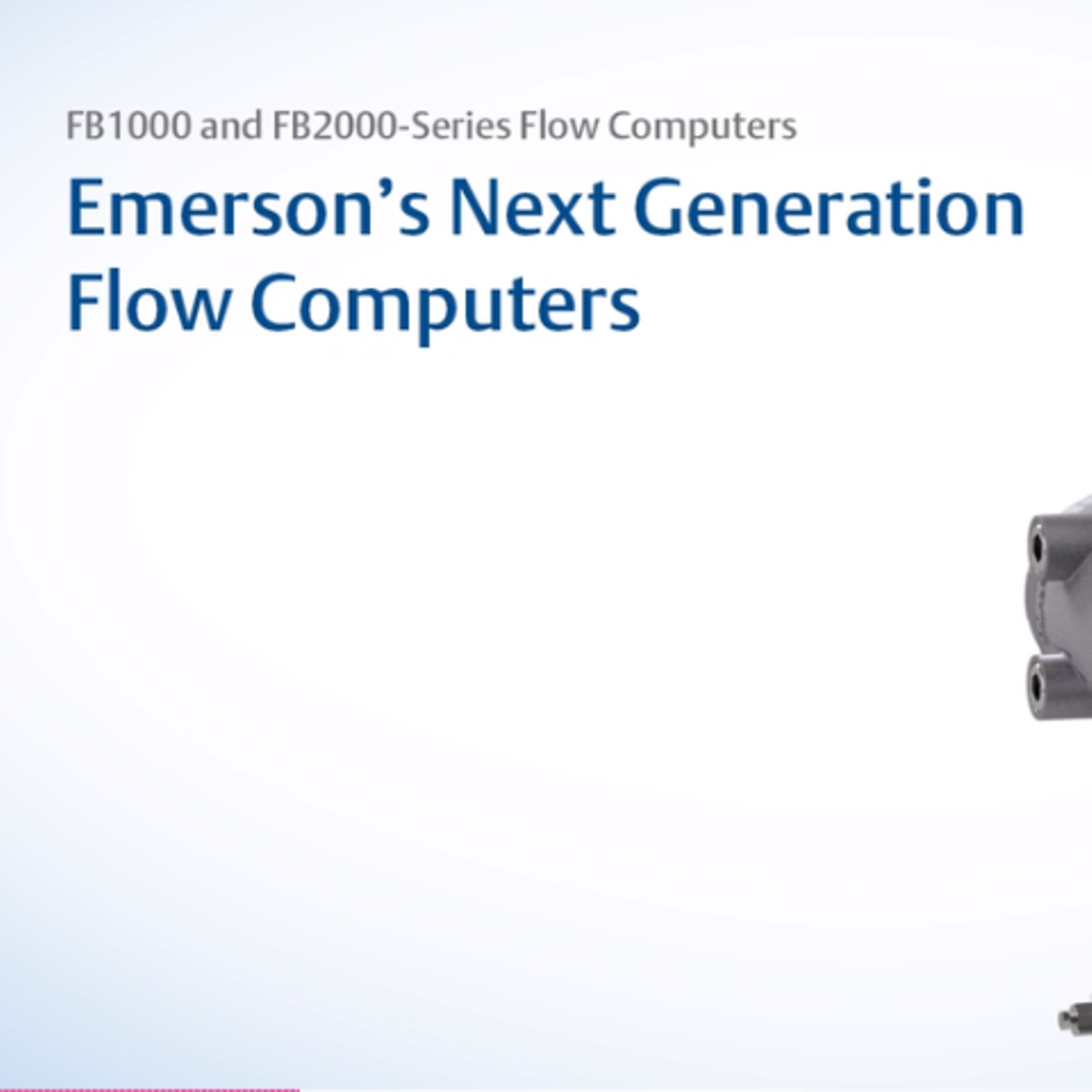 Introducing Emerson's FB1000 and FB2000 Series Flow Computers