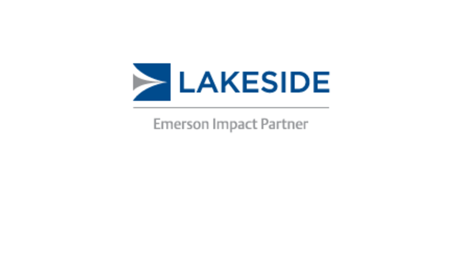 Lakeside Process Controls a Member of the Emerson Impact Partner Network