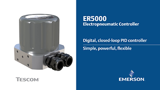 Still frame from promotional video for TESCOM ER-5000 Electropneumatic controller.