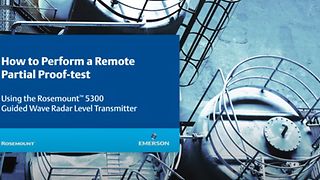 Remote Partial Proof-test of the Rosemount 5300