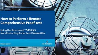 Remote Comprehensive Proof-test of the Rosemount 5408:SIS