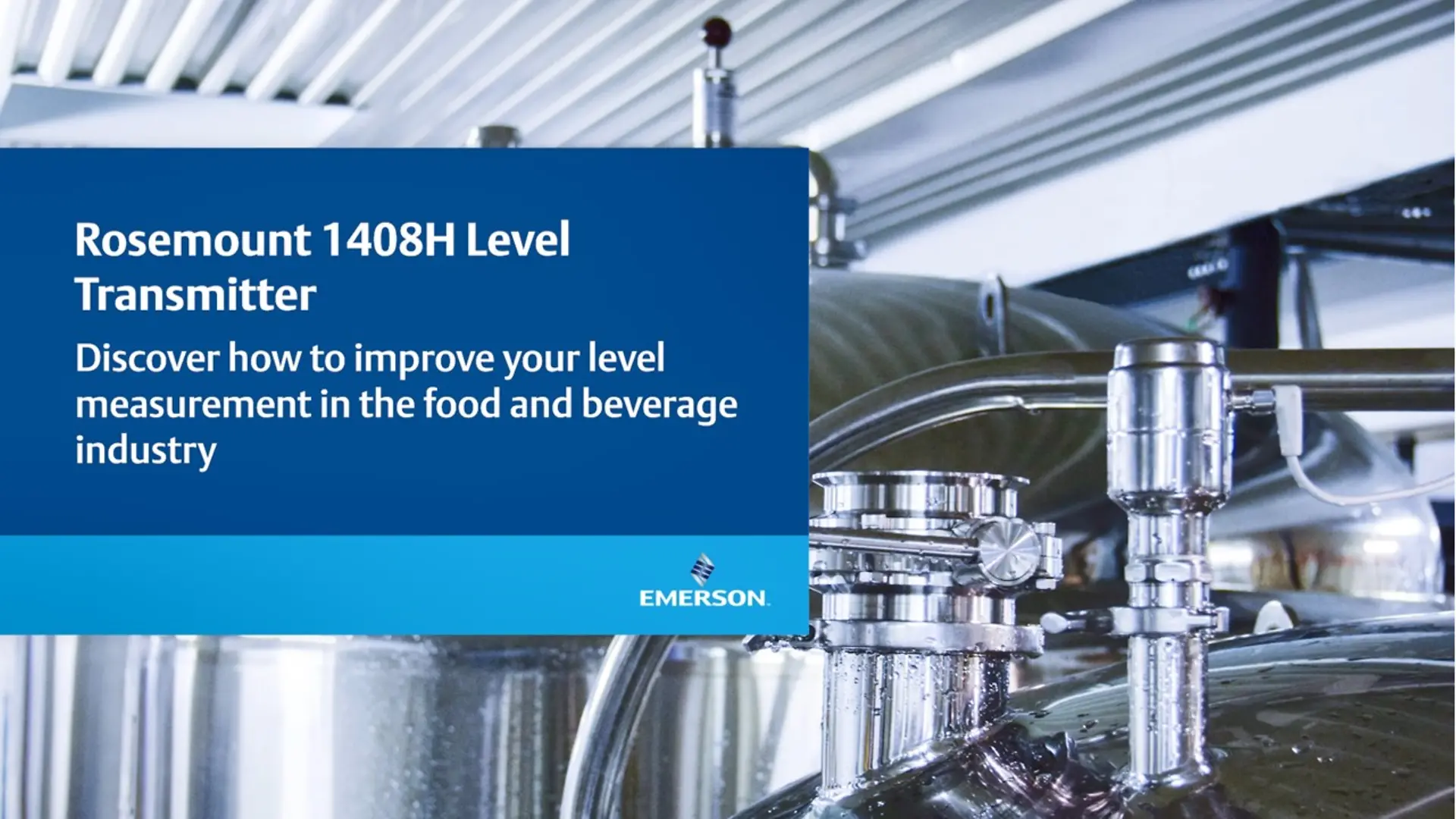 1408H Non-Contacting Radar Level Transmitter | Hygienic applications | Rosemount