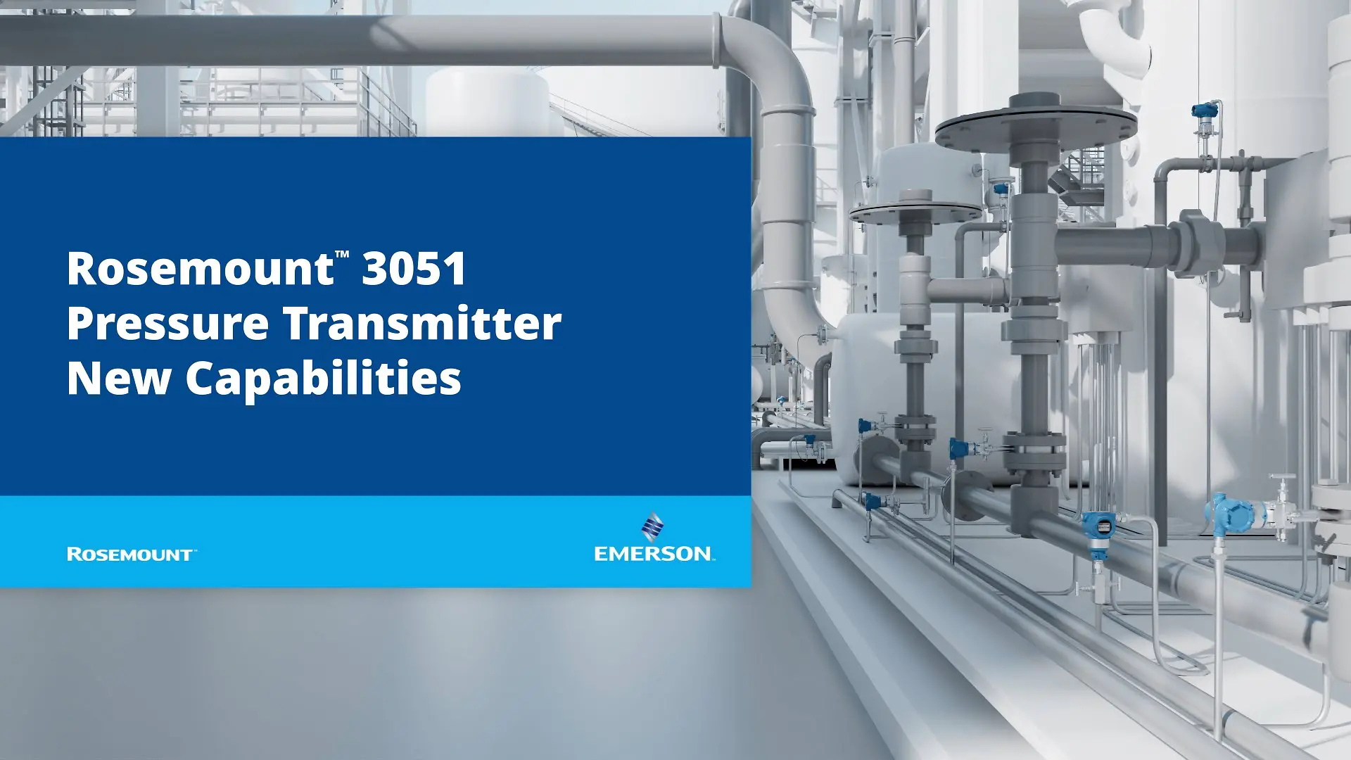 Rosemount 3051 Pressure Transmitter New Capabilities