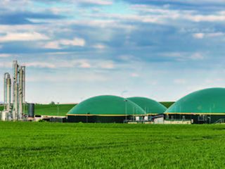 Biogas facility producing biomethane