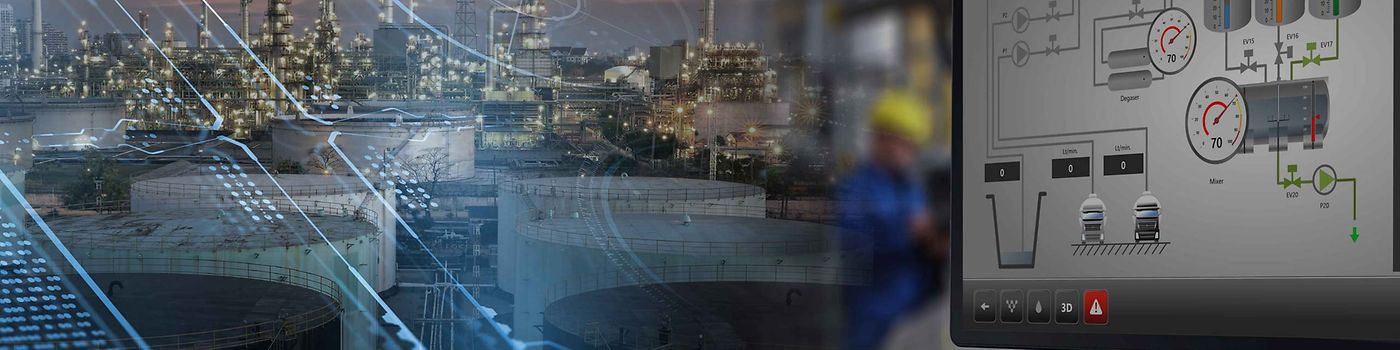 Refinery with computer overlay