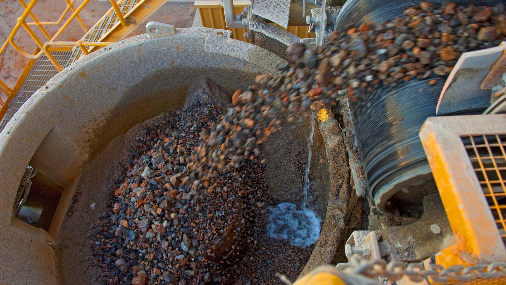 Concassage de minerais