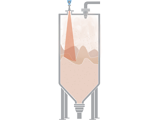 Level Measurement in Dust Collection Bins for Limestone Production