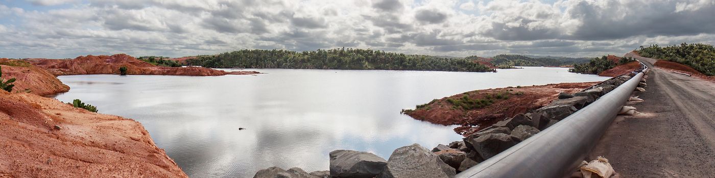 Bergbau-Abraum-Reservoir