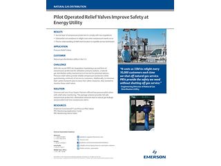 Proven Result: Pilot Operated Relief Valves Improve Safety at Energy Utility