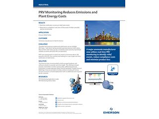 Proven Result: PRV Monitoring Reduces Emissions and Plant Energy Costs